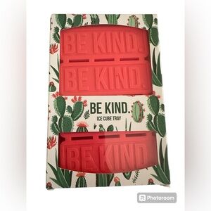Be Kind by Ellen ice cube tray| makes 4 rectangular ice cubes